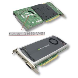 Fujitsu NVIDIA Quadro 4000 S26361-D1653-V401 Grafikkarte 2GB NEU